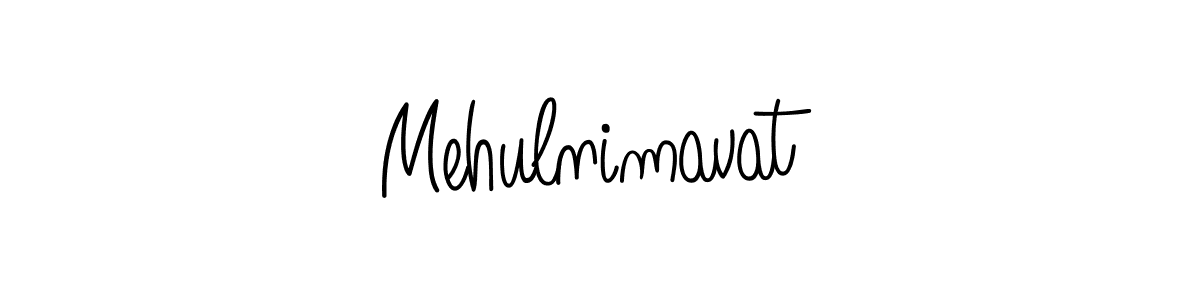 The best way (Angelique-Rose-font-FFP) to make a short signature is to pick only two or three words in your name. The name Mehulnimavat include a total of six letters. For converting this name. Mehulnimavat signature style 5 images and pictures png