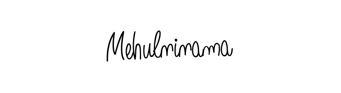 How to make Mehulninama name signature. Use Angelique-Rose-font-FFP style for creating short signs online. This is the latest handwritten sign. Mehulninama signature style 5 images and pictures png