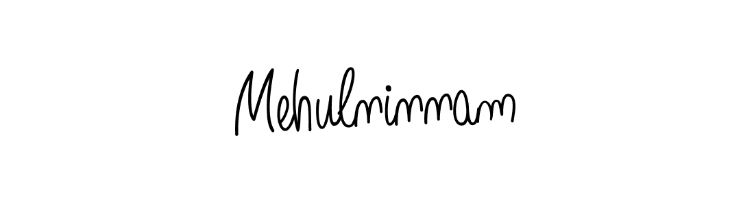 Make a beautiful signature design for name Mehulninnam. With this signature (Angelique-Rose-font-FFP) style, you can create a handwritten signature for free. Mehulninnam signature style 5 images and pictures png