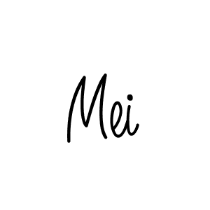 How to make Mei signature? Angelique-Rose-font-FFP is a professional autograph style. Create handwritten signature for Mei name. Mei signature style 5 images and pictures png