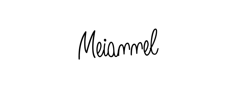 The best way (Angelique-Rose-font-FFP) to make a short signature is to pick only two or three words in your name. The name Meiannel include a total of six letters. For converting this name. Meiannel signature style 5 images and pictures png
