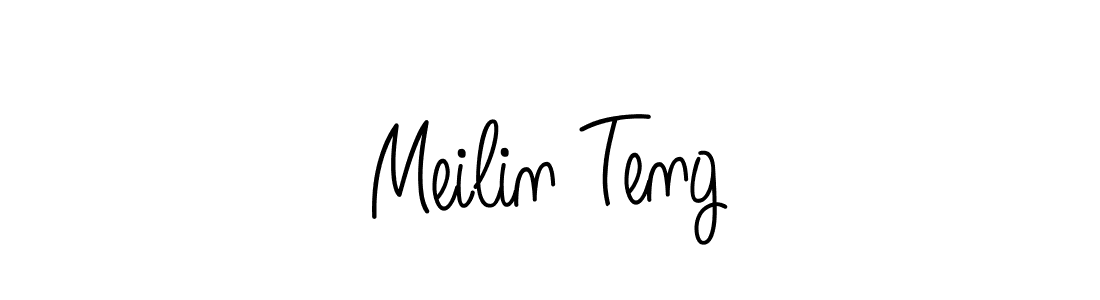 How to make Meilin Teng signature? Angelique-Rose-font-FFP is a professional autograph style. Create handwritten signature for Meilin Teng name. Meilin Teng signature style 5 images and pictures png