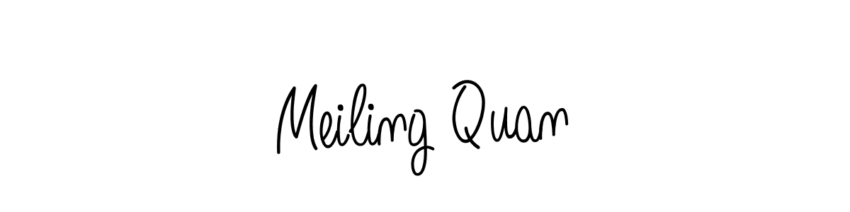 Make a short Meiling Quan signature style. Manage your documents anywhere anytime using Angelique-Rose-font-FFP. Create and add eSignatures, submit forms, share and send files easily. Meiling Quan signature style 5 images and pictures png