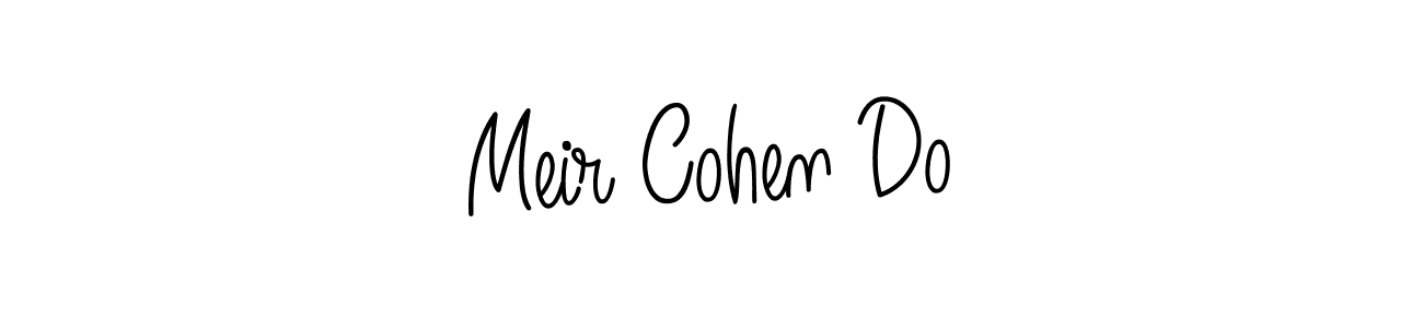 You should practise on your own different ways (Angelique-Rose-font-FFP) to write your name (Meir Cohen Do) in signature. don't let someone else do it for you. Meir Cohen Do signature style 5 images and pictures png