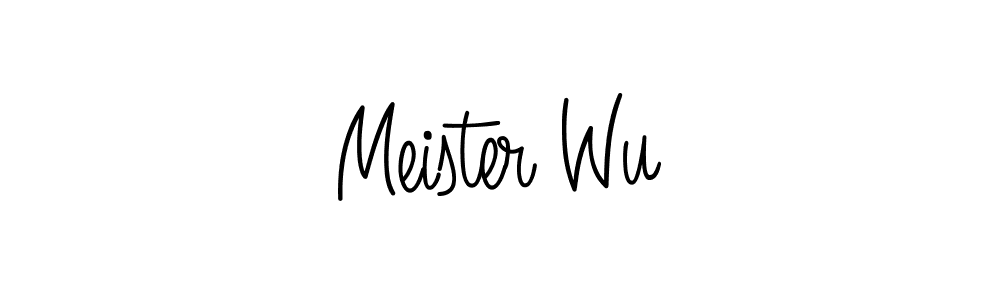 How to make Meister Wu signature? Angelique-Rose-font-FFP is a professional autograph style. Create handwritten signature for Meister Wu name. Meister Wu signature style 5 images and pictures png