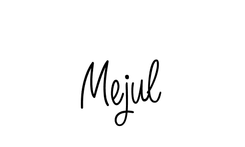 if you are searching for the best signature style for your name Mejul. so please give up your signature search. here we have designed multiple signature styles  using Angelique-Rose-font-FFP. Mejul signature style 5 images and pictures png