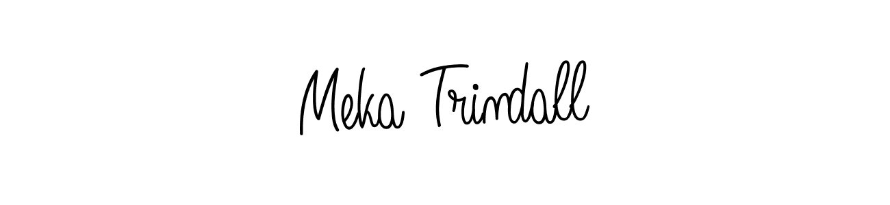 How to make Meka Trindall signature? Angelique-Rose-font-FFP is a professional autograph style. Create handwritten signature for Meka Trindall name. Meka Trindall signature style 5 images and pictures png