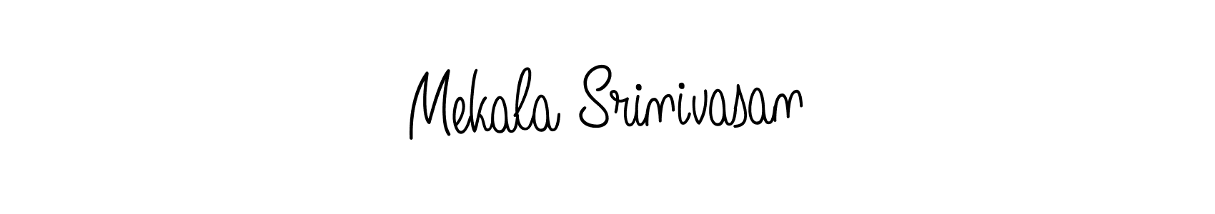 Design your own signature with our free online signature maker. With this signature software, you can create a handwritten (Angelique-Rose-font-FFP) signature for name Mekala Srinivasan. Mekala Srinivasan signature style 5 images and pictures png