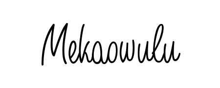 Transform the name Mekaowulu into a signature masterpiece using Angelique-Rose-font-FFP font. Ideal for photographers, artists, and creators looking for watermarks. Mekaowulu signature style 5 images and pictures png