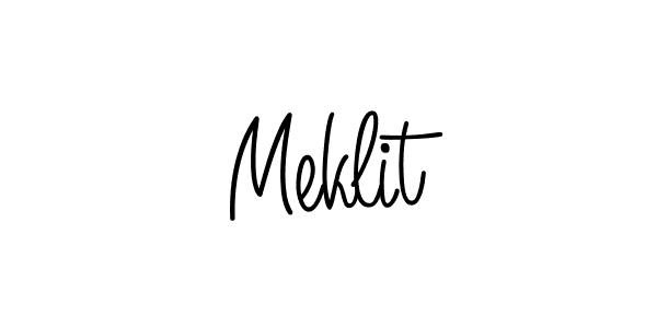 How to Draw Meklit signature style? Angelique-Rose-font-FFP is a latest design signature styles for name Meklit. Meklit signature style 5 images and pictures png