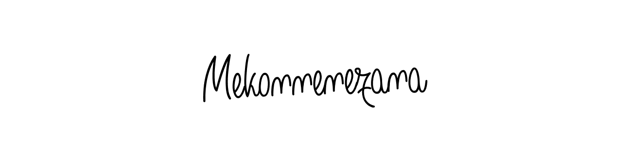 The best way (Angelique-Rose-font-FFP) to make a short signature is to pick only two or three words in your name. The name Mekonnenezana include a total of six letters. For converting this name. Mekonnenezana signature style 5 images and pictures png