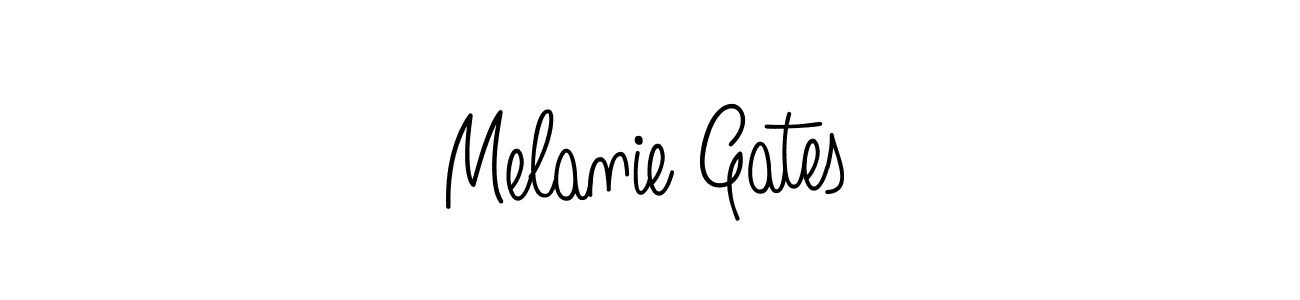 The best way (Angelique-Rose-font-FFP) to make a short signature is to pick only two or three words in your name. The name Melanie Gates include a total of six letters. For converting this name. Melanie Gates signature style 5 images and pictures png