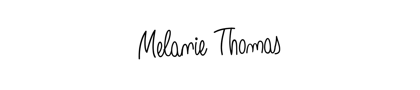 Use a signature maker to create a handwritten signature online. With this signature software, you can design (Angelique-Rose-font-FFP) your own signature for name Melanie Thomas. Melanie Thomas signature style 5 images and pictures png