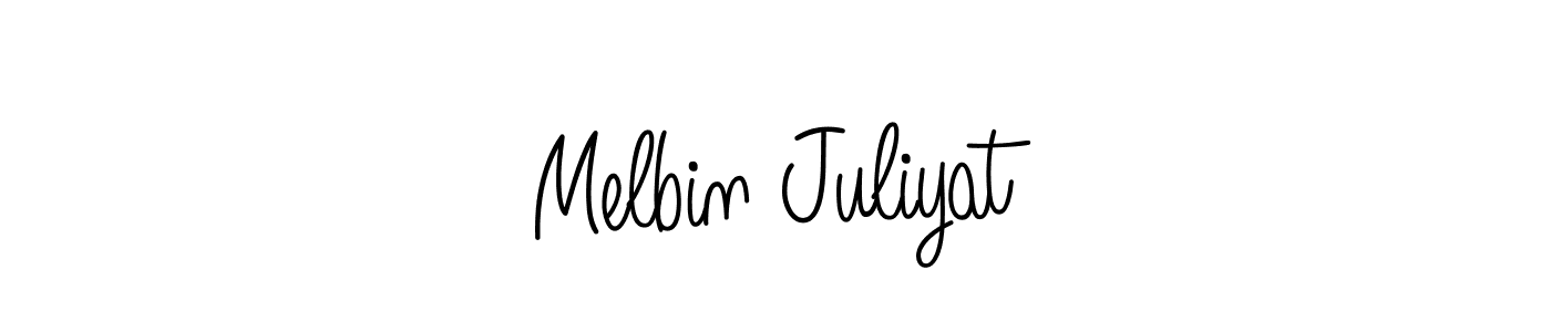 Check out images of Autograph of Melbin Juliyat name. Actor Melbin Juliyat Signature Style. Angelique-Rose-font-FFP is a professional sign style online. Melbin Juliyat signature style 5 images and pictures png