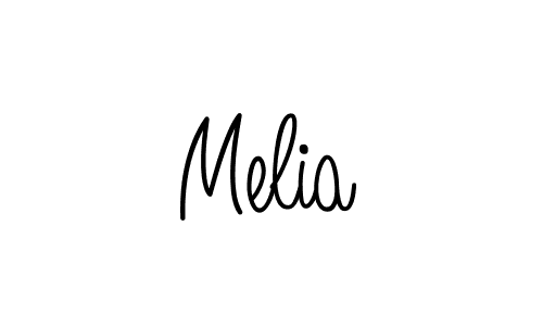 Design your own signature with our free online signature maker. With this signature software, you can create a handwritten (Angelique-Rose-font-FFP) signature for name Melia. Melia signature style 5 images and pictures png