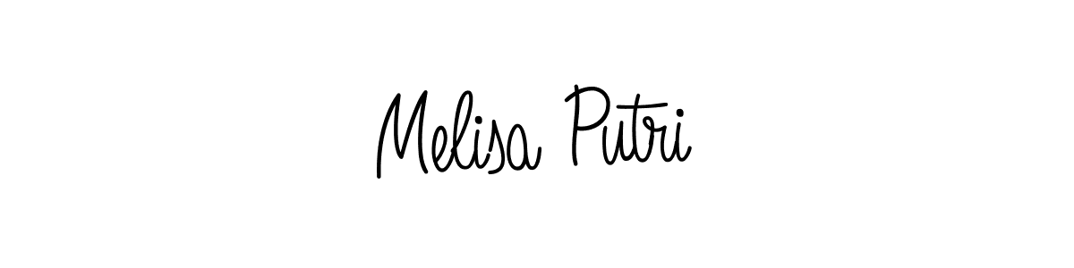 Use a signature maker to create a handwritten signature online. With this signature software, you can design (Angelique-Rose-font-FFP) your own signature for name Melisa Putri. Melisa Putri signature style 5 images and pictures png