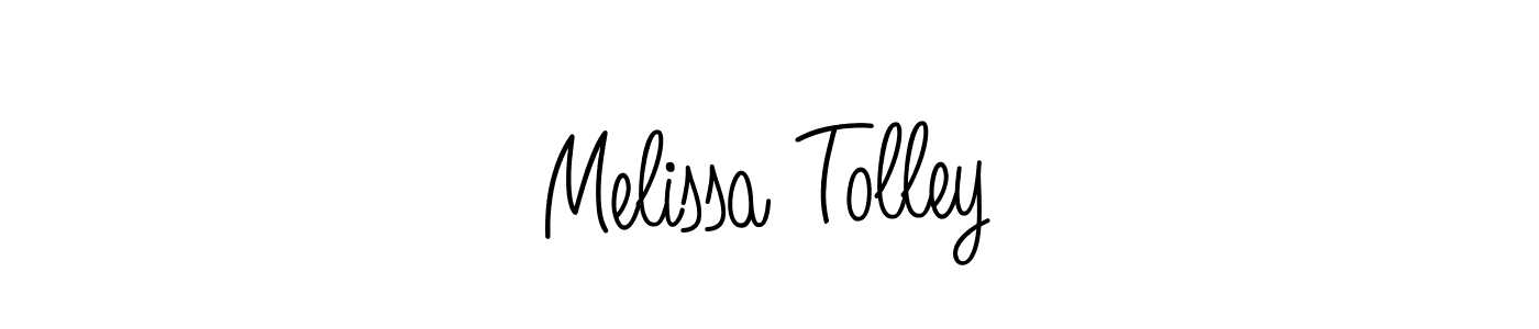 Make a beautiful signature design for name Melissa Tolley. With this signature (Angelique-Rose-font-FFP) style, you can create a handwritten signature for free. Melissa Tolley signature style 5 images and pictures png