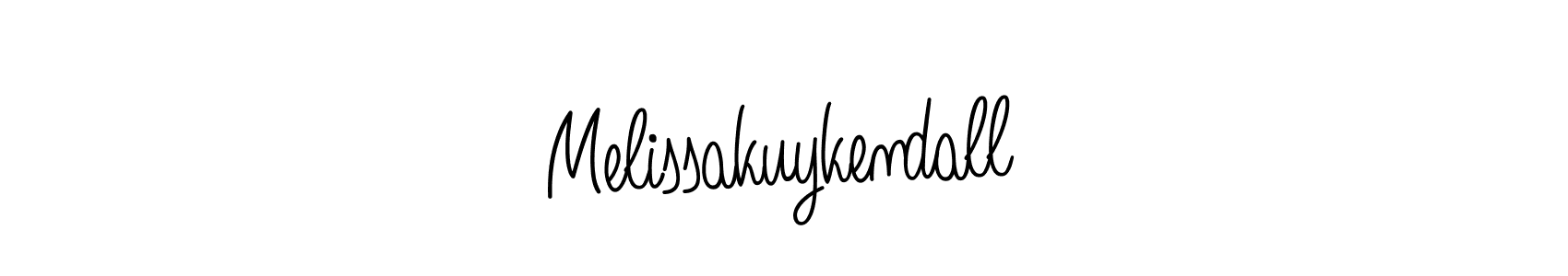 How to make Melissakuykendall name signature. Use Angelique-Rose-font-FFP style for creating short signs online. This is the latest handwritten sign. Melissakuykendall signature style 5 images and pictures png