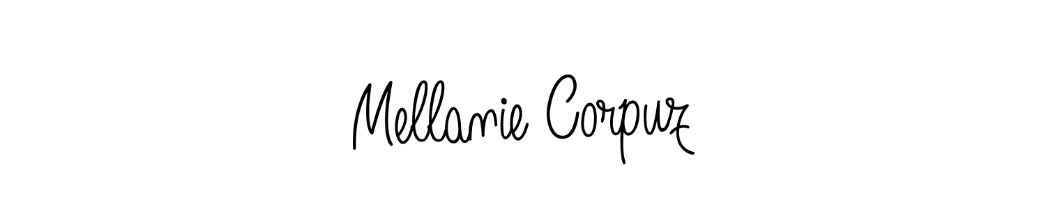 Angelique-Rose-font-FFP is a professional signature style that is perfect for those who want to add a touch of class to their signature. It is also a great choice for those who want to make their signature more unique. Get Mellanie Corpuz name to fancy signature for free. Mellanie Corpuz signature style 5 images and pictures png