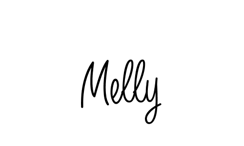 Create a beautiful signature design for name Melly. With this signature (Angelique-Rose-font-FFP) fonts, you can make a handwritten signature for free. Melly signature style 5 images and pictures png