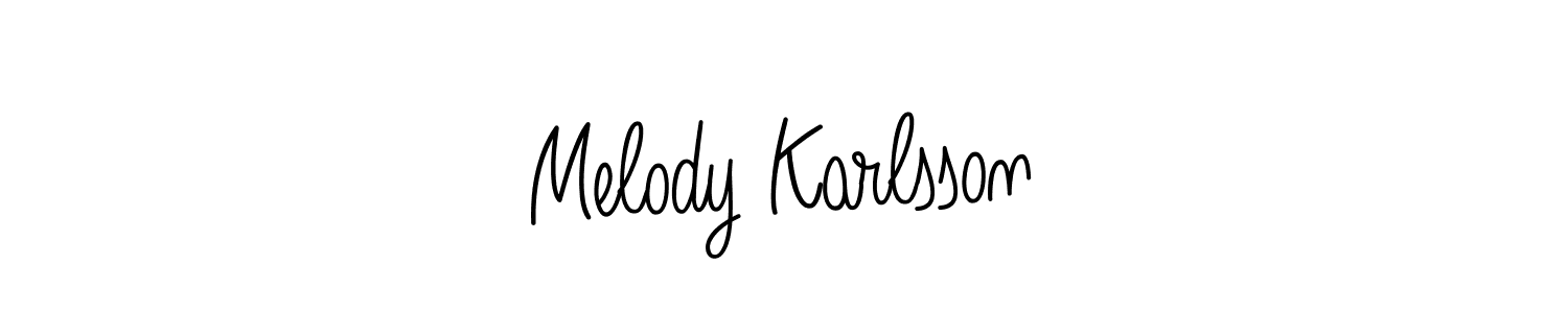 Also we have Melody Karlsson name is the best signature style. Create professional handwritten signature collection using Angelique-Rose-font-FFP autograph style. Melody Karlsson signature style 5 images and pictures png