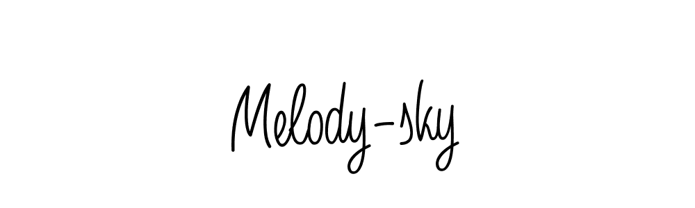 How to make Melody-sky signature? Angelique-Rose-font-FFP is a professional autograph style. Create handwritten signature for Melody-sky name. Melody-sky signature style 5 images and pictures png