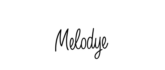 You should practise on your own different ways (Angelique-Rose-font-FFP) to write your name (Melodye) in signature. don't let someone else do it for you. Melodye signature style 5 images and pictures png