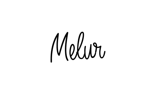 How to Draw Melur signature style? Angelique-Rose-font-FFP is a latest design signature styles for name Melur. Melur signature style 5 images and pictures png