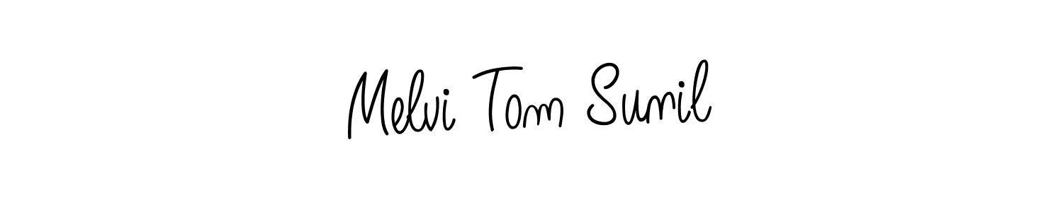 Also we have Melvi Tom Sunil name is the best signature style. Create professional handwritten signature collection using Angelique-Rose-font-FFP autograph style. Melvi Tom Sunil signature style 5 images and pictures png