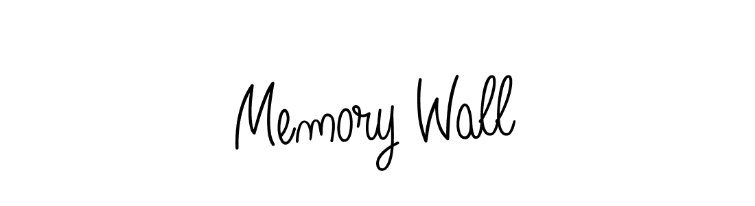 Use a signature maker to create a handwritten signature online. With this signature software, you can design (Angelique-Rose-font-FFP) your own signature for name Memory Wall. Memory Wall signature style 5 images and pictures png