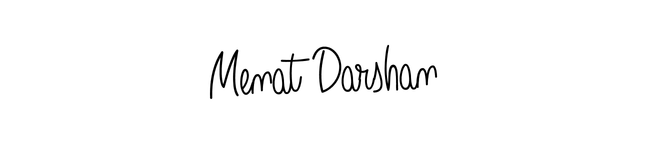 Check out images of Autograph of Menat Darshan name. Actor Menat Darshan Signature Style. Angelique-Rose-font-FFP is a professional sign style online. Menat Darshan signature style 5 images and pictures png