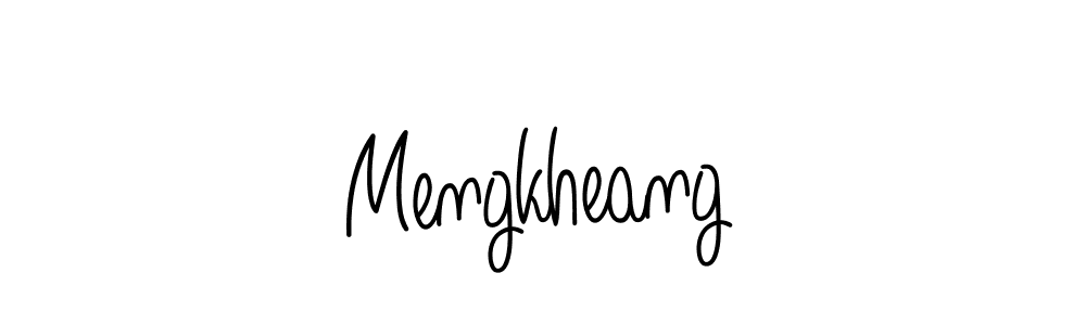 Make a beautiful signature design for name Mengkheang. With this signature (Angelique-Rose-font-FFP) style, you can create a handwritten signature for free. Mengkheang signature style 5 images and pictures png