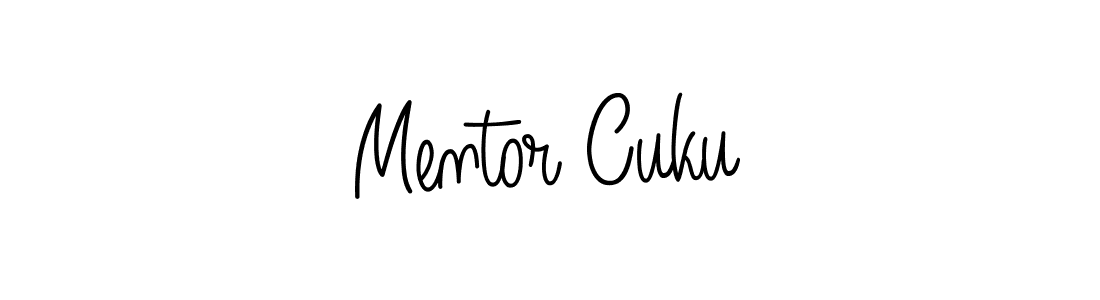 Check out images of Autograph of Mentor Cuku name. Actor Mentor Cuku Signature Style. Angelique-Rose-font-FFP is a professional sign style online. Mentor Cuku signature style 5 images and pictures png