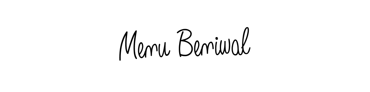 Best and Professional Signature Style for Menu Beniwal. Angelique-Rose-font-FFP Best Signature Style Collection. Menu Beniwal signature style 5 images and pictures png