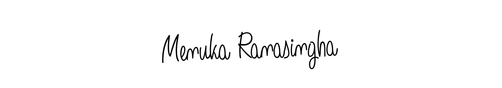 Angelique-Rose-font-FFP is a professional signature style that is perfect for those who want to add a touch of class to their signature. It is also a great choice for those who want to make their signature more unique. Get Menuka Ranasingha name to fancy signature for free. Menuka Ranasingha signature style 5 images and pictures png