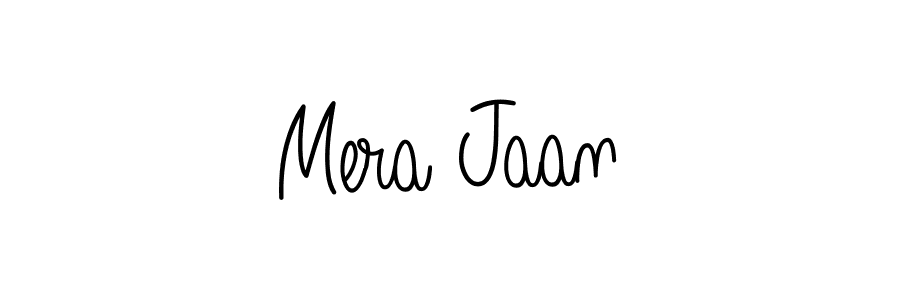 How to make Mera Jaan name signature. Use Angelique-Rose-font-FFP style for creating short signs online. This is the latest handwritten sign. Mera Jaan signature style 5 images and pictures png