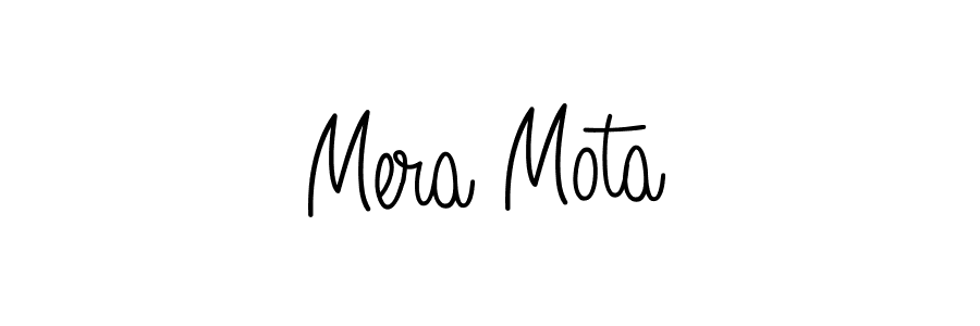 Mera Mota stylish signature style. Best Handwritten Sign (Angelique-Rose-font-FFP) for my name. Handwritten Signature Collection Ideas for my name Mera Mota. Mera Mota signature style 5 images and pictures png