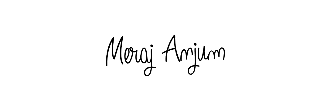 How to make Meraj Anjum signature? Angelique-Rose-font-FFP is a professional autograph style. Create handwritten signature for Meraj Anjum name. Meraj Anjum signature style 5 images and pictures png