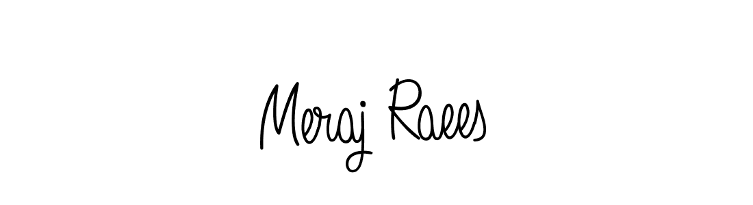 Create a beautiful signature design for name Meraj Raees. With this signature (Angelique-Rose-font-FFP) fonts, you can make a handwritten signature for free. Meraj Raees signature style 5 images and pictures png