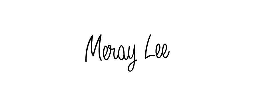 Create a beautiful signature design for name Meray Lee. With this signature (Angelique-Rose-font-FFP) fonts, you can make a handwritten signature for free. Meray Lee signature style 5 images and pictures png