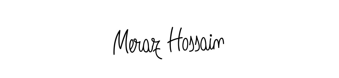 Use a signature maker to create a handwritten signature online. With this signature software, you can design (Angelique-Rose-font-FFP) your own signature for name Meraz Hossain. Meraz Hossain signature style 5 images and pictures png