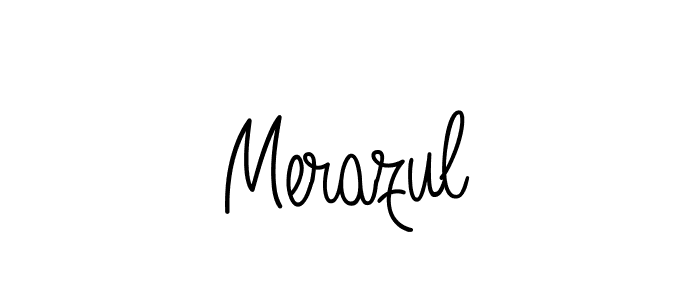 The best way (Angelique-Rose-font-FFP) to make a short signature is to pick only two or three words in your name. The name Merazul include a total of six letters. For converting this name. Merazul signature style 5 images and pictures png