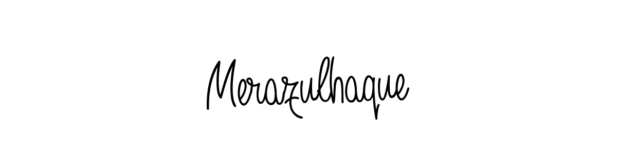 Make a beautiful signature design for name Merazulhaque. With this signature (Angelique-Rose-font-FFP) style, you can create a handwritten signature for free. Merazulhaque signature style 5 images and pictures png