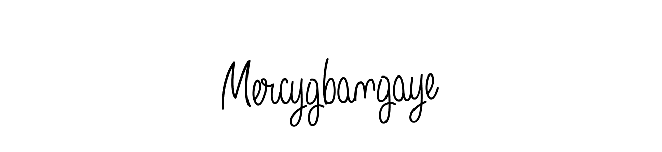 How to make Mercygbangaye signature? Angelique-Rose-font-FFP is a professional autograph style. Create handwritten signature for Mercygbangaye name. Mercygbangaye signature style 5 images and pictures png