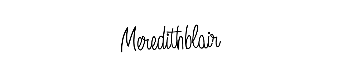 Make a beautiful signature design for name Meredithblair. With this signature (Angelique-Rose-font-FFP) style, you can create a handwritten signature for free. Meredithblair signature style 5 images and pictures png