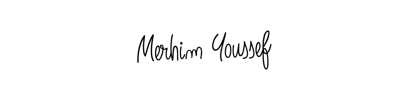 Design your own signature with our free online signature maker. With this signature software, you can create a handwritten (Angelique-Rose-font-FFP) signature for name Merhim Youssef. Merhim Youssef signature style 5 images and pictures png