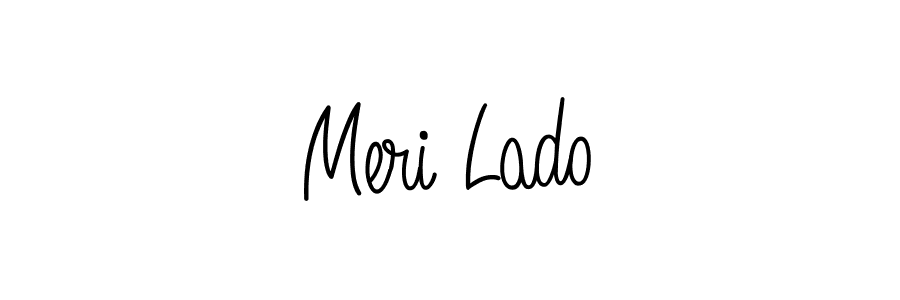 Create a beautiful signature design for name Meri Lado. With this signature (Angelique-Rose-font-FFP) fonts, you can make a handwritten signature for free. Meri Lado signature style 5 images and pictures png
