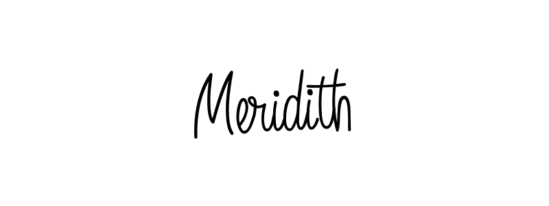 Also we have Meridith name is the best signature style. Create professional handwritten signature collection using Angelique-Rose-font-FFP autograph style. Meridith signature style 5 images and pictures png