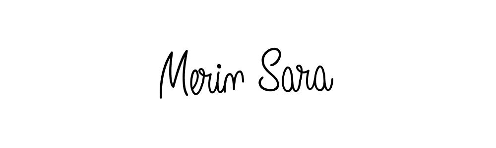 How to Draw Merin Sara signature style? Angelique-Rose-font-FFP is a latest design signature styles for name Merin Sara. Merin Sara signature style 5 images and pictures png