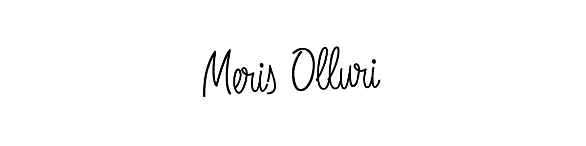 Once you've used our free online signature maker to create your best signature Angelique-Rose-font-FFP style, it's time to enjoy all of the benefits that Meris Olluri name signing documents. Meris Olluri signature style 5 images and pictures png